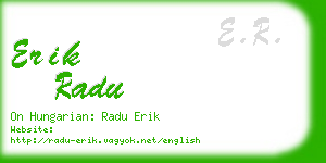 erik radu business card